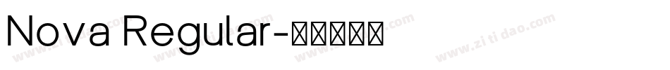 Nova Regular字体转换